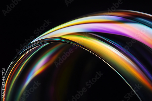 3D abstract glass style background