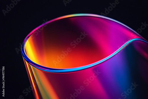 3D abstract glass style background