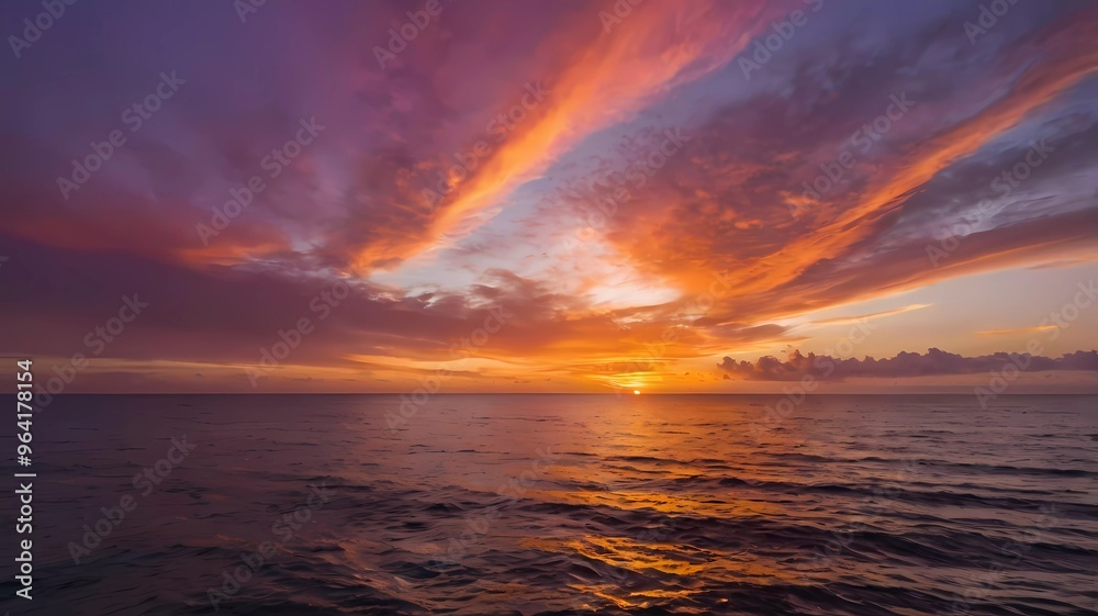 Obraz premium sunset over the sea