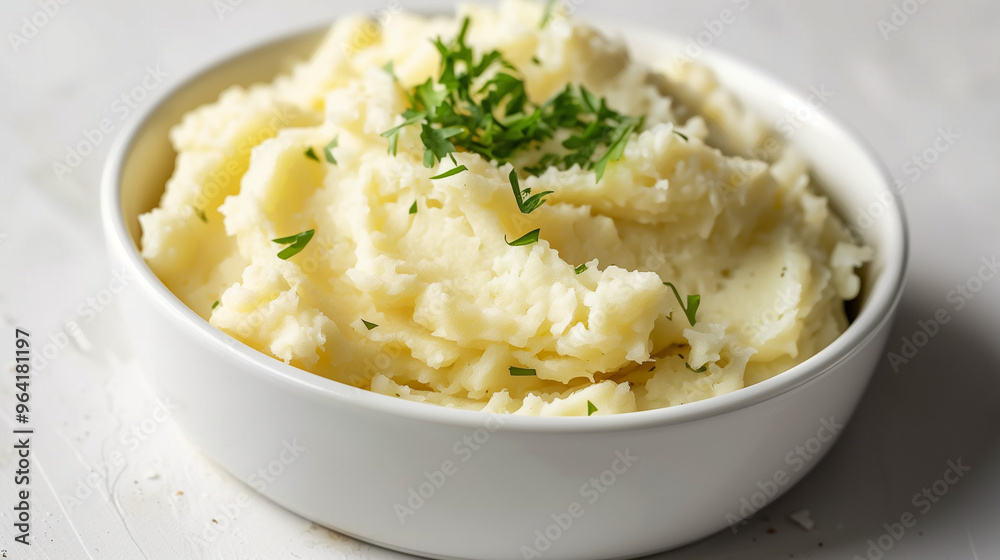 Mashed potatoes in a bowl, creamy mashed potatoes Mashed potatoes in a bowl, creamy mashed potatoes