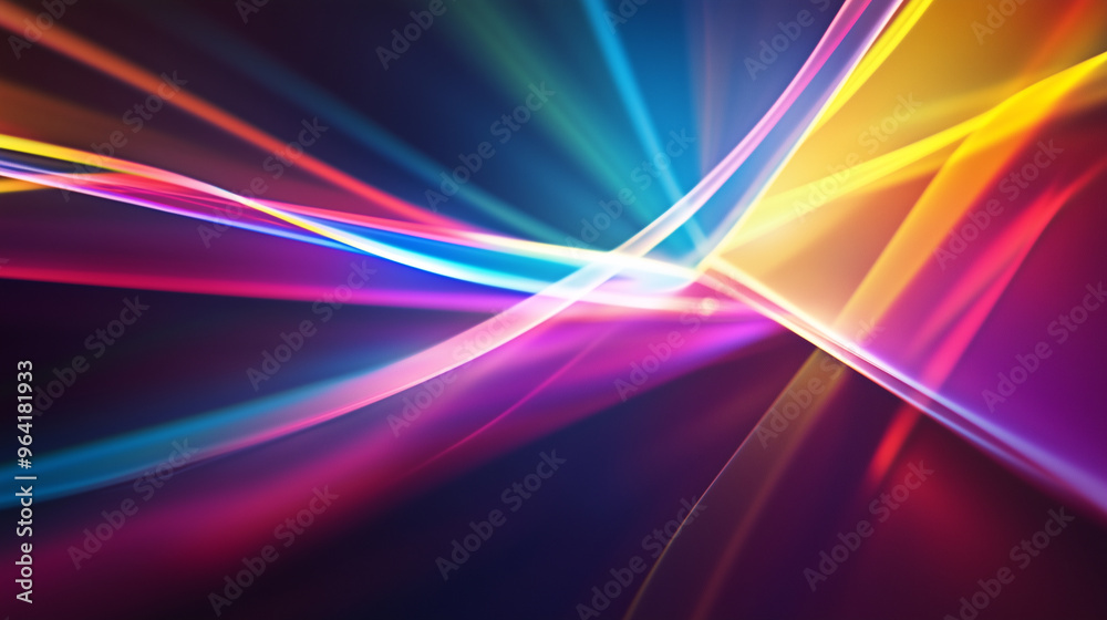 Luminous Prism Light Burst Background for Roller Banner Display - Abstract Colorful Spectrum Glow Design for Events or Presentations Luminous Prism Light Burst Background for Roller Banner Display - Abstract Colorful Spectrum Glow Design for Events or Presentations