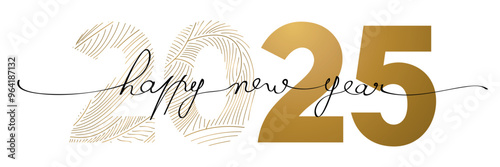 BONNE ANNÉE 2025 DORÉ