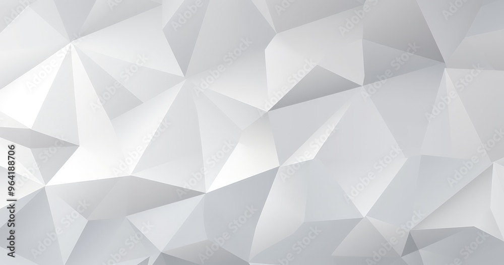A geometric pattern featuring a series of triangular facets in shades of white and gray, creating a modern, abstract design. A geometric pattern featuring a series of triangular facets in shades of white and gray, creating a modern, abstract design.