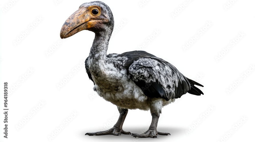 Obraz premium Dodo bird front view full body isolate on transparency background PNG