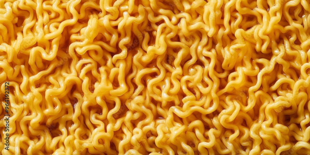 Close Up View of Deliciously Cooked Ramen Noodles Featuring a Curly and Appealing Texture Close Up View of Deliciously Cooked Ramen Noodles Featuring a Curly and Appealing Texture