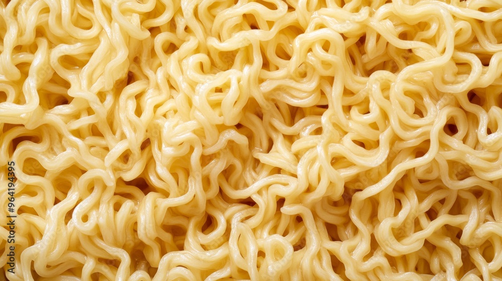 Close Up View of Deliciously Cooked Ramen Noodles Featuring a Curly and Appealing Texture Close Up View of Deliciously Cooked Ramen Noodles Featuring a Curly and Appealing Texture
