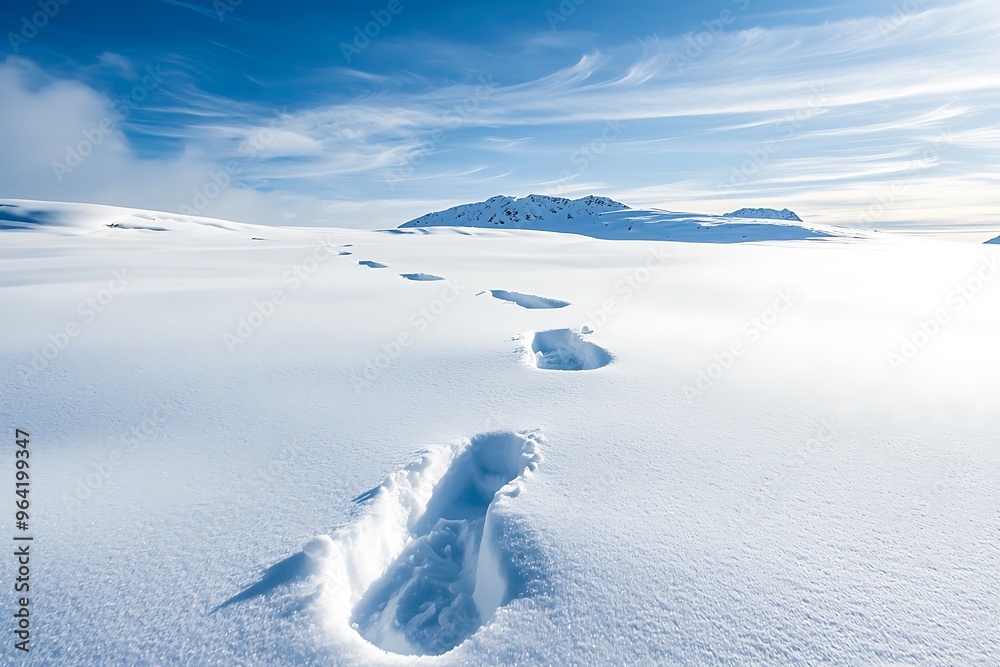 Footprints in the Snow: A Journey Through Serene Winter Landscapes Footprints in the Snow: A Journey Through Serene Winter Landscapes