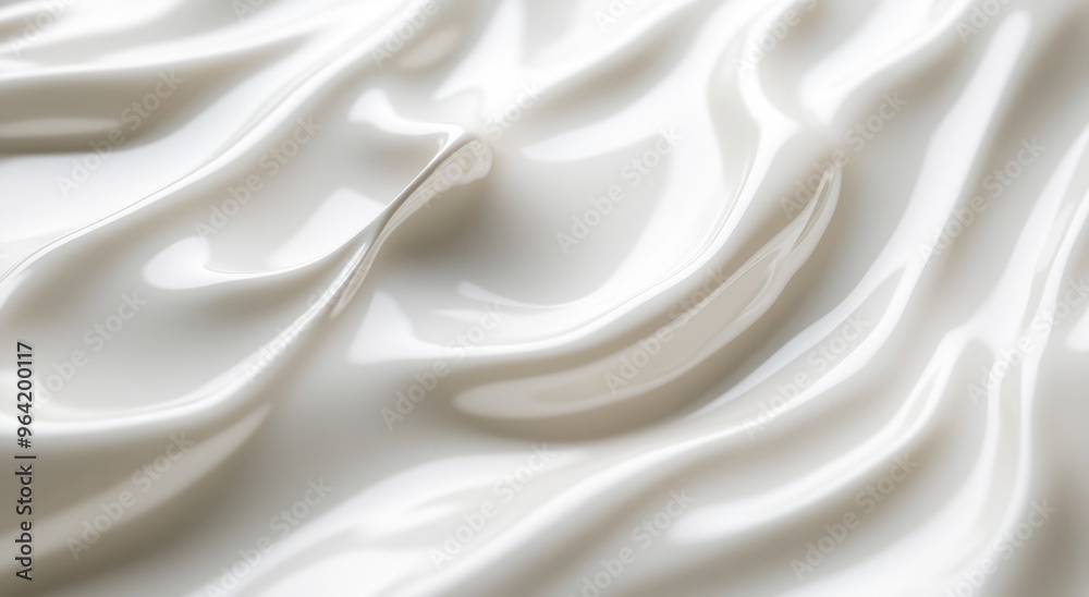 Smooth white fabric background with soft folds.