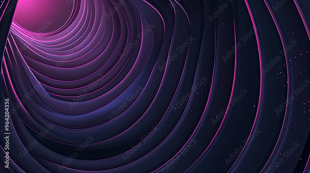 A mesmerizing abstract design featuring layered curves in shades of purple and blue, creating a sense of depth and movement. A mesmerizing abstract design featuring layered curves in shades of purple and blue, creating a sense of depth and movement.