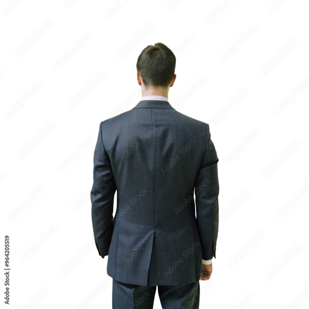 Back view a businessman transparent png file, Back view a businessman transparent png file,