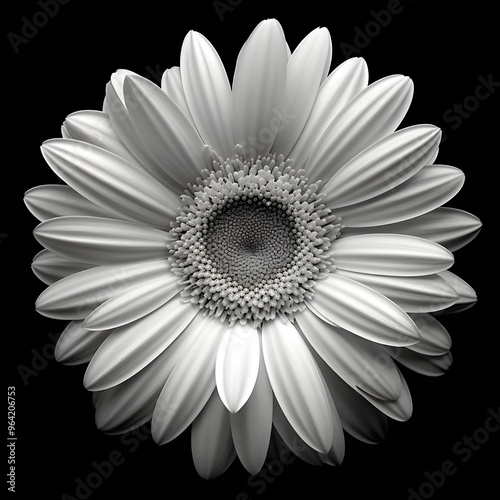SUPER DETAILED BLACK AND WHITE FLOWERS