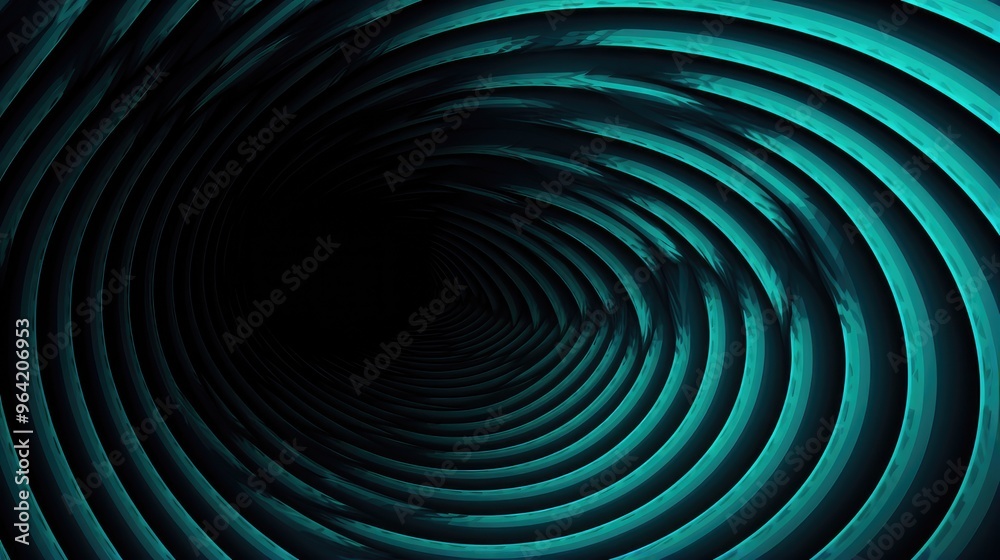 A mesmerizing abstract design featuring swirling turquoise patterns creating a tunnel effect, evoking depth and movement. A mesmerizing abstract design featuring swirling turquoise patterns creating a tunnel effect, evoking depth and movement.