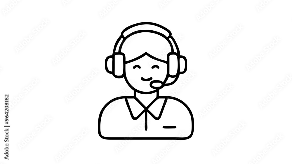 Customer Service Representative Icon Customer Service Representative Icon