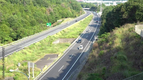 Expressway or Highway in Saijo Cho, Higashi-Hiroshima City, Hiroshima Prefecture, Japan