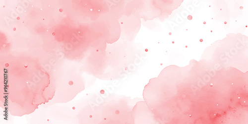 Hand-painted background light red watercolor texture, isolated on white background, Abstract artistic element used as being an element in the decorative design of invitation, cards, cover or banner.