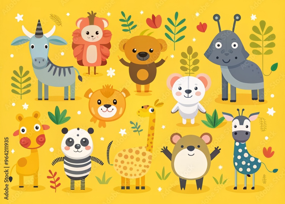 Fototapeta premium animals collection