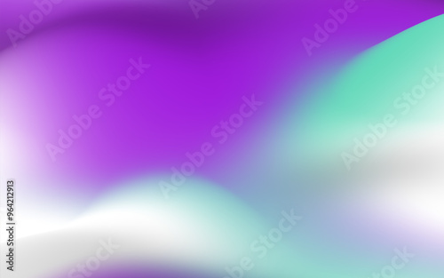 Abstract background with a vibrant purple and turquoise color scheme, featuring a smooth and flowing gradient. 