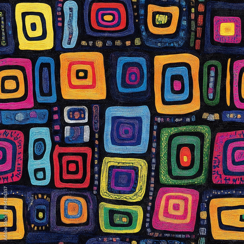 Mola Pattern - A pattern used in the fabric and clothing of the Kuna indigenous people, featuring bright and complex designs Mola Pattern - A pattern used in the fabric and clothing of the Kuna indigenous people, featuring bright and complex designs