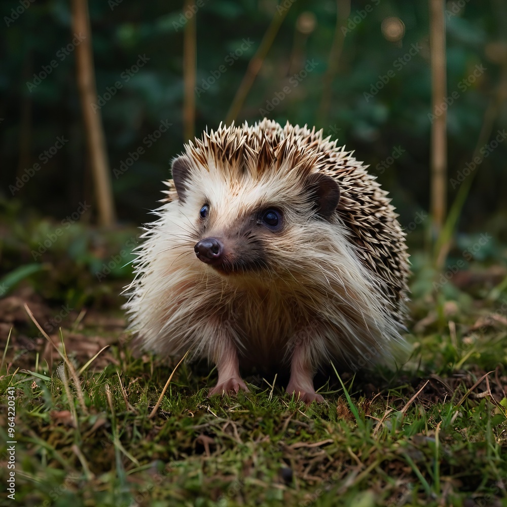 Fototapeta premium hedgehog generative ai