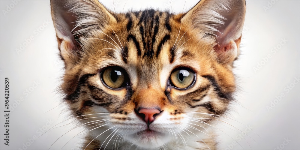 Fototapeta premium Wonderful Feline Face with Puppy Nose Mix