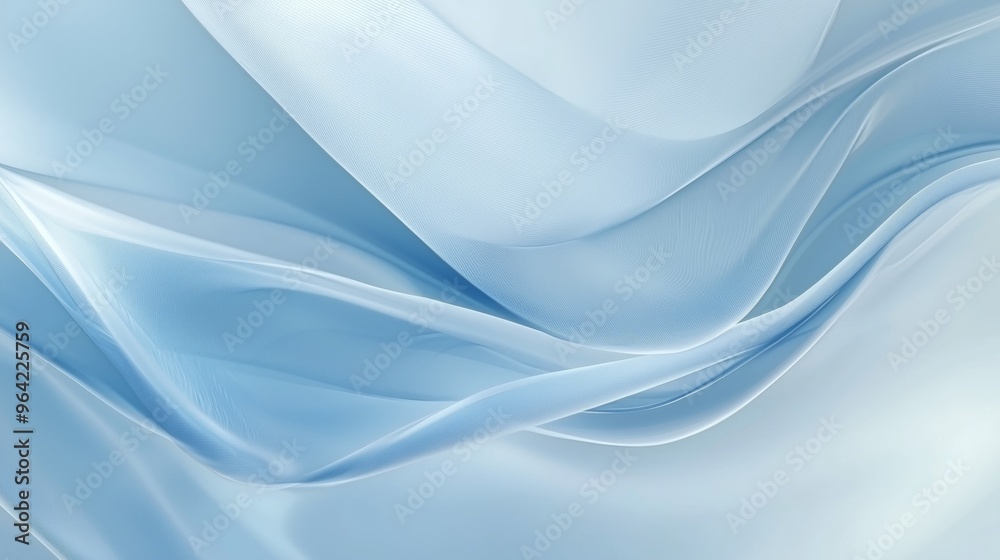 Fototapeta premium A soft blue background with subtle waves.