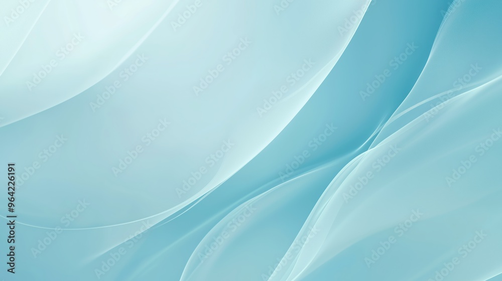 Naklejka premium A soft blue background with subtle waves.