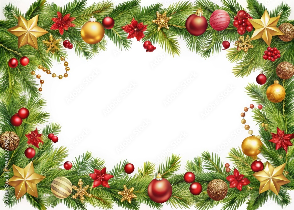 A Festive And Elegant Christmas-Themed Border Featuring Traditional Holiday Imagery, Perfect For Framing Festive Photos And Graphics. A Festive And Elegant Christmas-Themed Border Featuring Traditional Holiday Imagery, Perfect For Framing Festive Photos And Graphics.