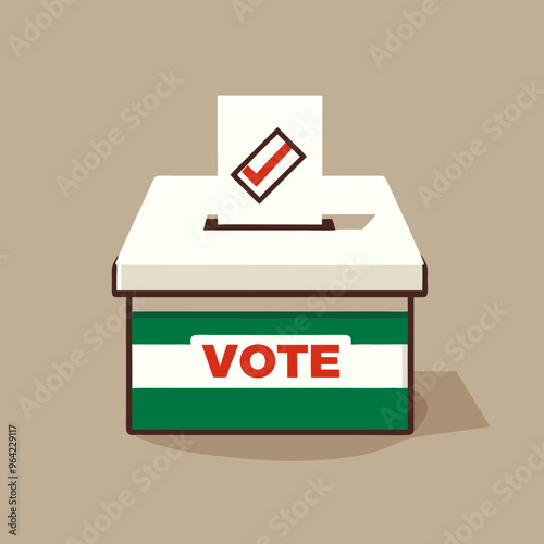 Artwork depicting the concept of presidential elections, democracy, and diversity