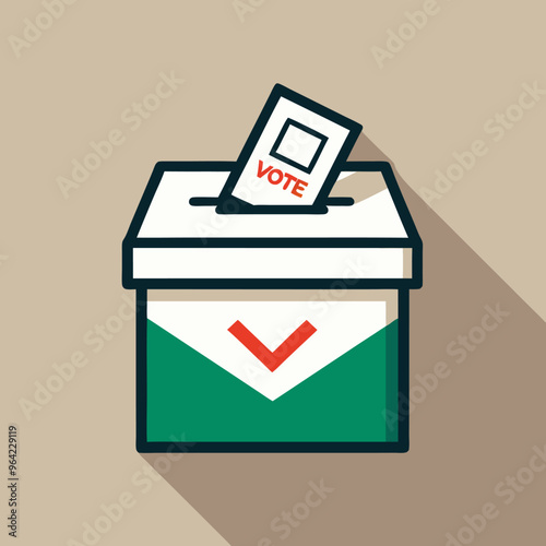 Artwork depicting the concept of presidential elections, democracy, and diversity