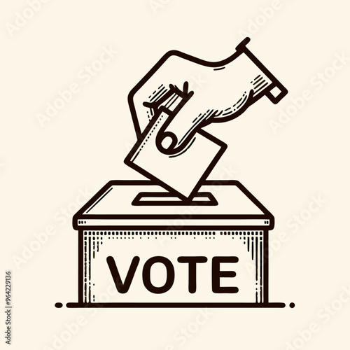 Artwork depicting the concept of presidential elections, democracy, and diversity