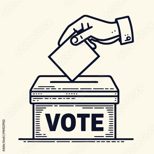 Artwork depicting the concept of presidential elections, democracy, and diversity
