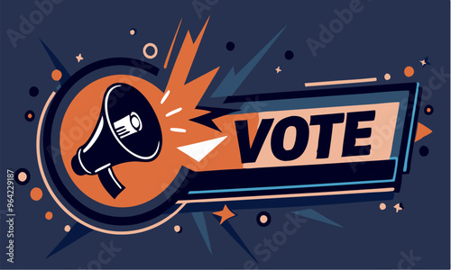 Artwork depicting the concept of presidential elections, democracy, and diversity