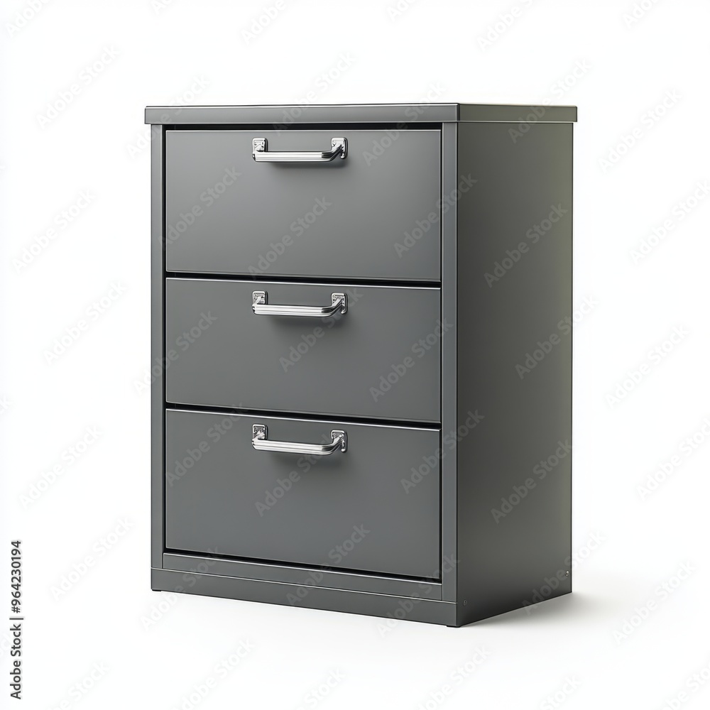 IKEA Grey Storage Unit with Metal Handles - Minimalist Design IKEA Grey Storage Unit with Metal Handles - Minimalist Design