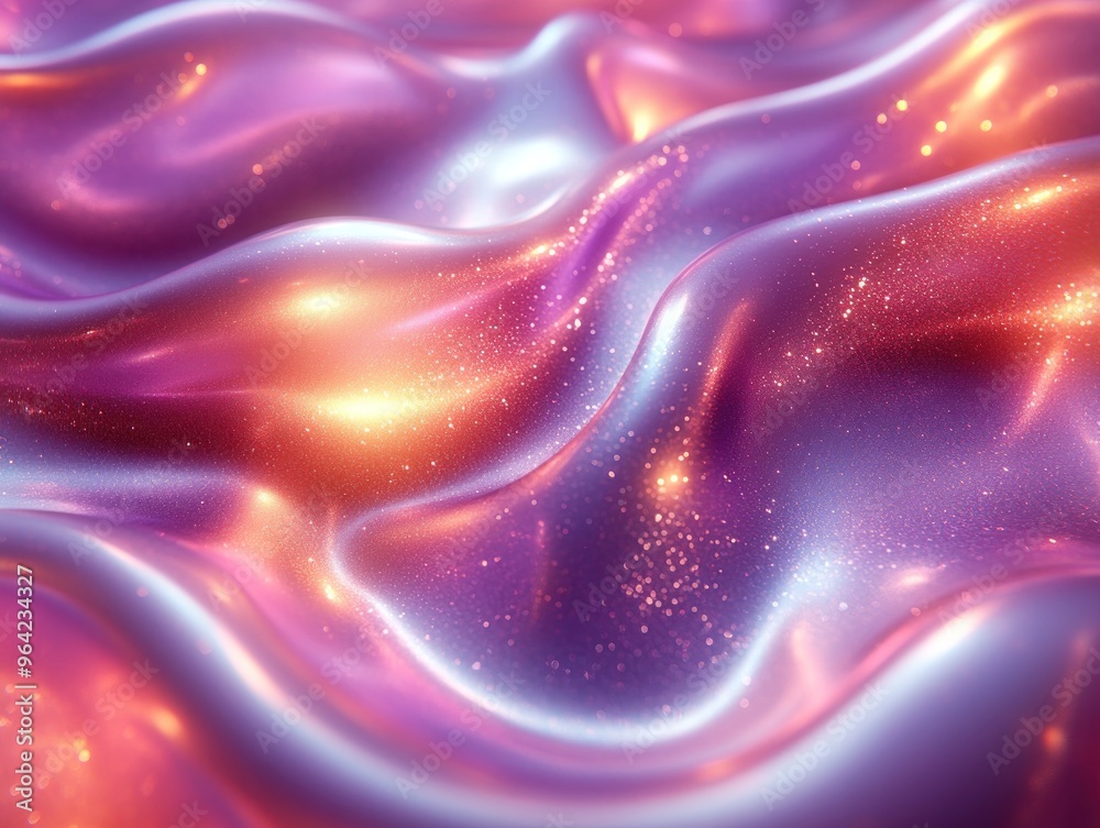 Abstract Shiny Wavy Surface Abstract Shiny Wavy Surface