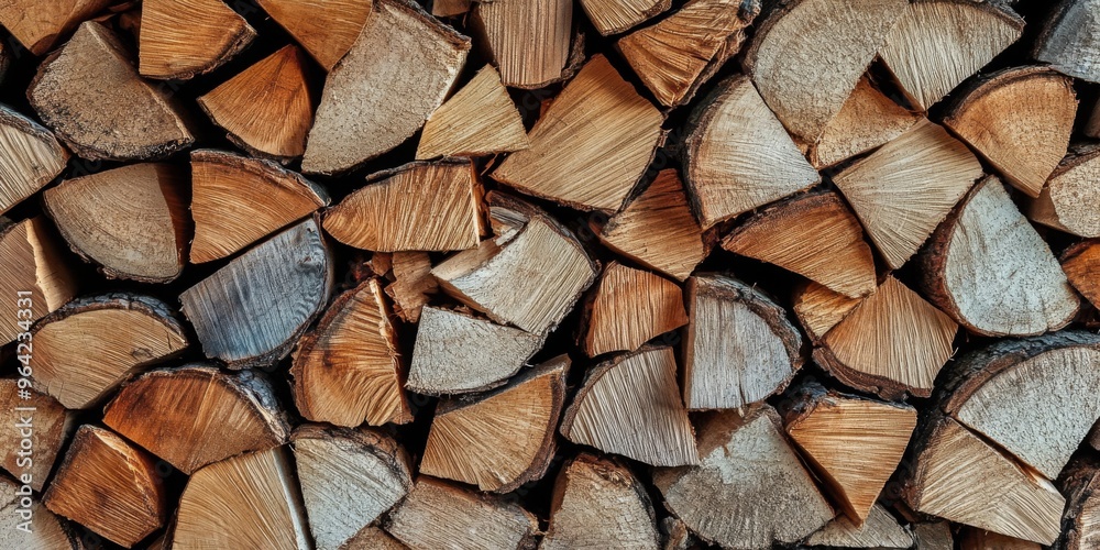 Stacked Firewood Logs are Prepared and Ready for Winter Use in a Charming Rustic Setting Stacked Firewood Logs are Prepared and Ready for Winter Use in a Charming Rustic Setting