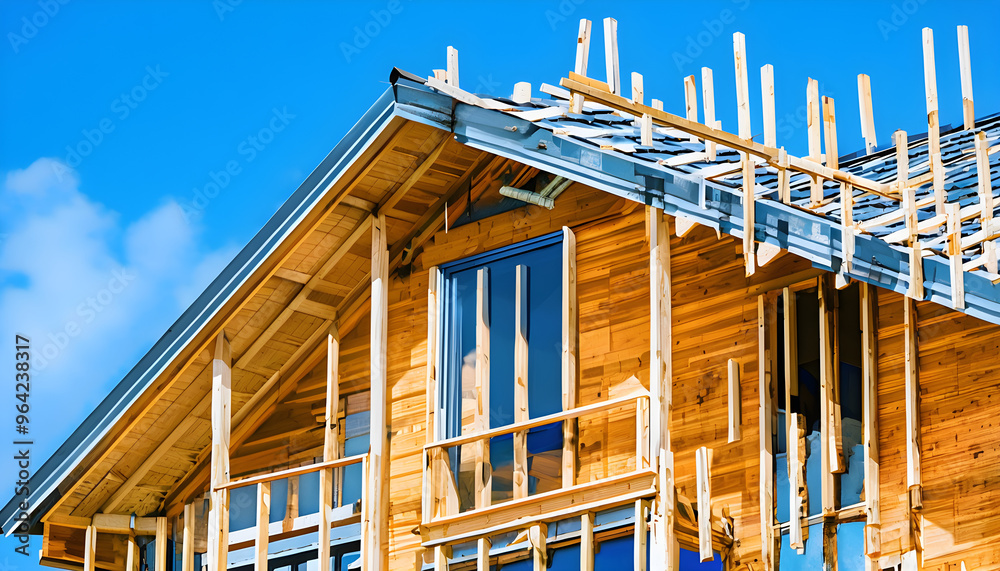 Obraz premium new house under construction