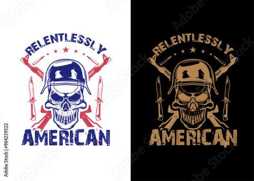 American modern stylish high quality usa flag company t shirt design template vector custom editable file template photo