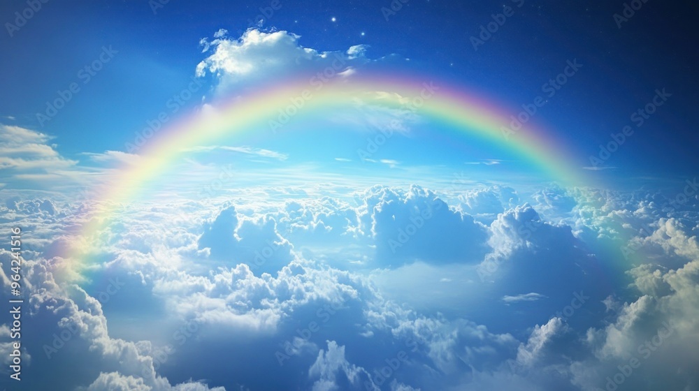 Rainbow Over Cloudscape Rainbow Over Cloudscape