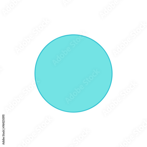 light blue circle vector no background