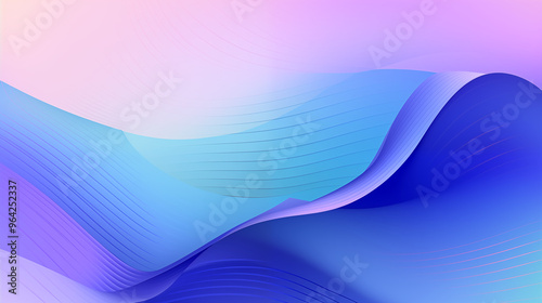 Soft Blue and Purple Gradient Waves for Minimalist Hero Backgrounds