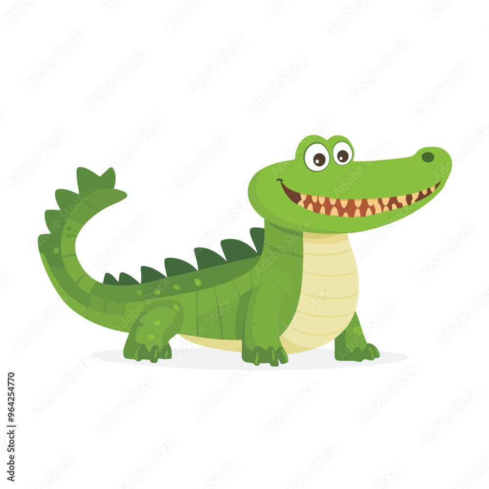 Fototapeta premium cartoon crocodile cartoon