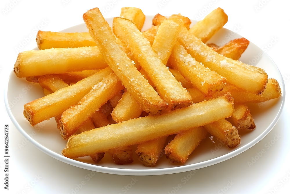 Garlic Parmesean French Fries on white plate, Isolated on White Background
Garlic Parmesean French Fries on white plate, Isolated on White Background
