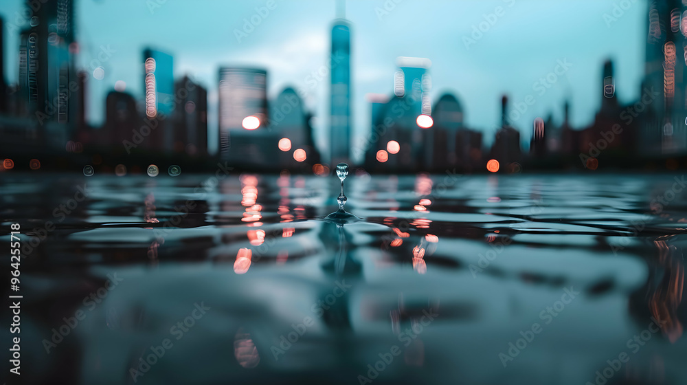 New York City Skyline Summer Night New York City Skyline Summer Night