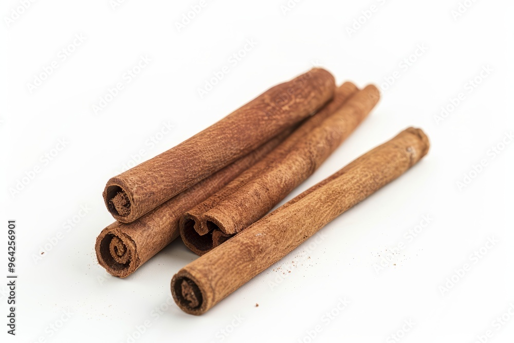 A fresh Cinnamon isolated on white A fresh Cinnamon isolated on white