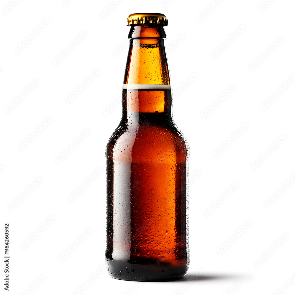 Beer bottle mock up, isolated on transparent background Beer bottle mock up, isolated on transparent background