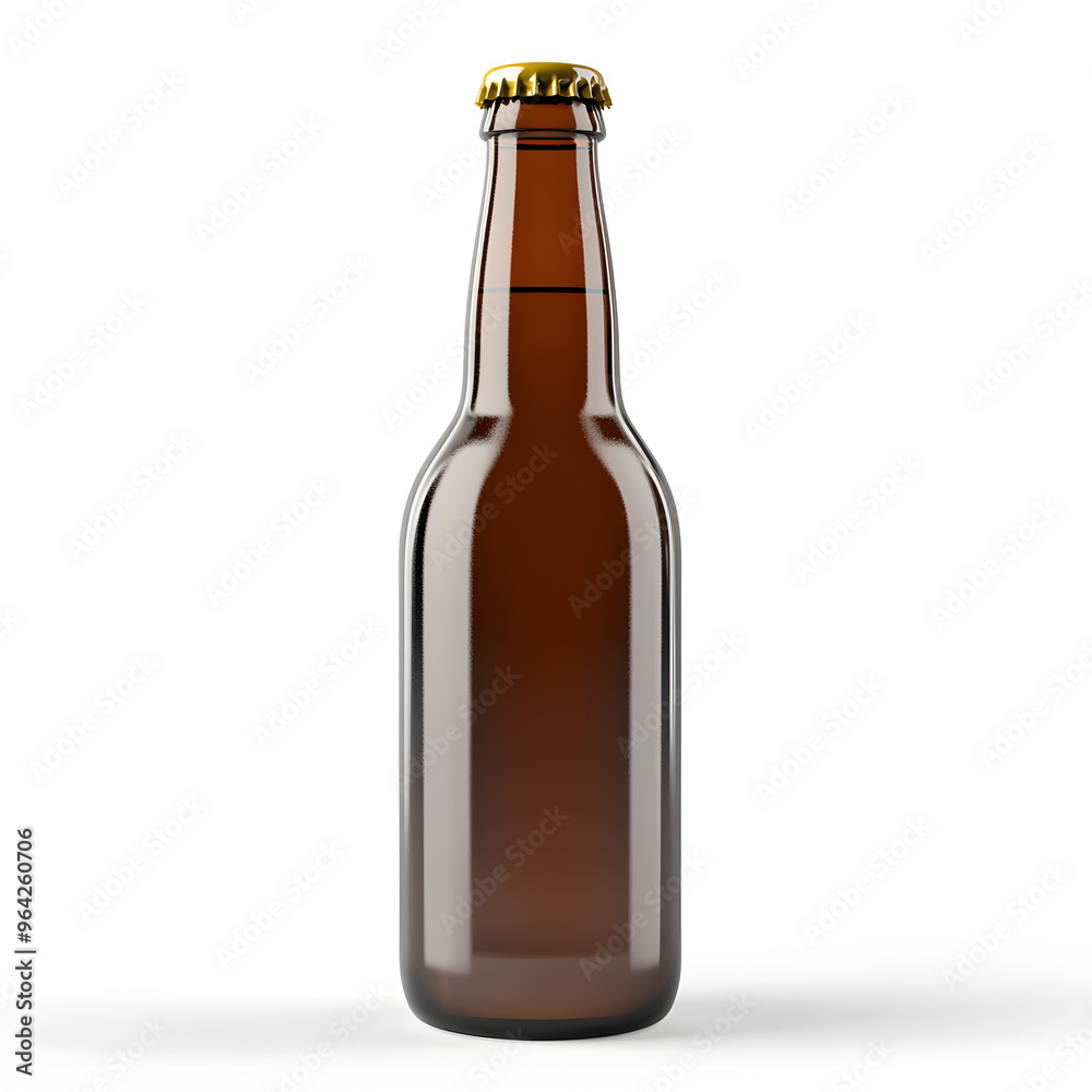 Beer bottle mock up, isolated on transparent background Beer bottle mock up, isolated on transparent background