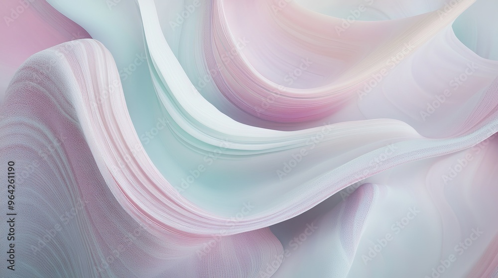 custom made wallpaper toronto digitalSoft pastel waves of color create a tranquil abstract composition evoking calmness and serenity in a gentle, flowing design