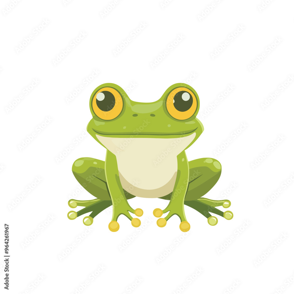 green frog isolated on white green frog isolated on white