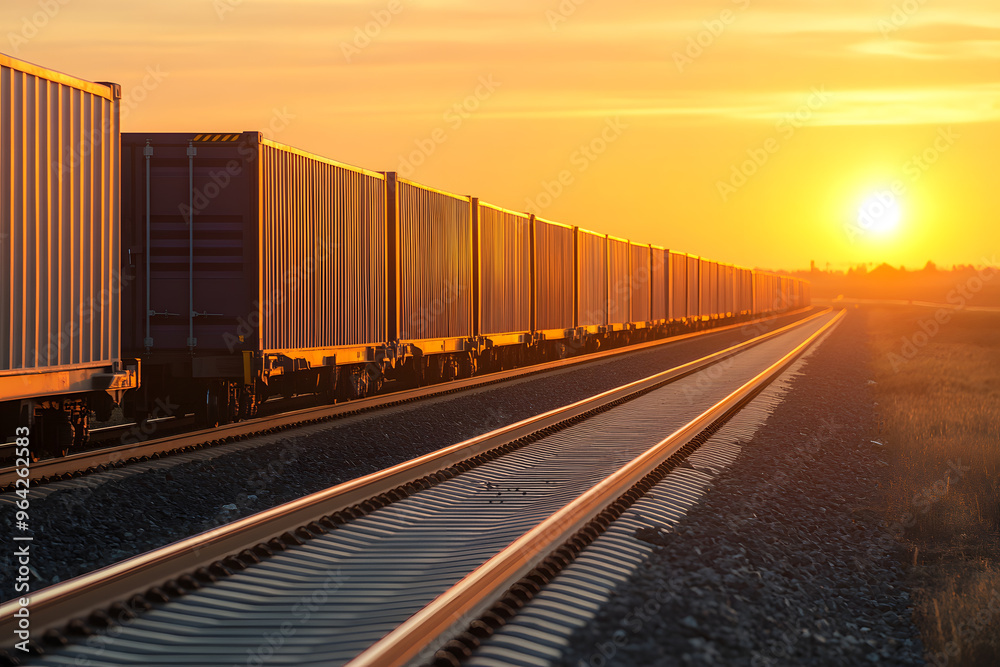 Cargo Train in Motion | Efficient Freight Transport Across Railways for Global Supply Chain Cargo Train in Motion | Efficient Freight Transport Across Railways for Global Supply Chain