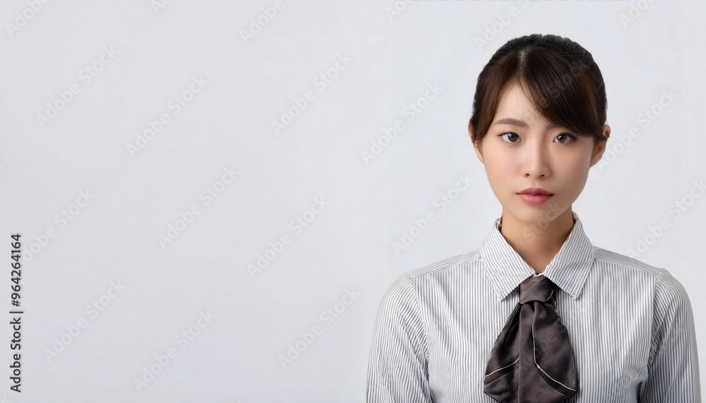 portrait of a japanese woman with white background portrait of a japanese woman with white background